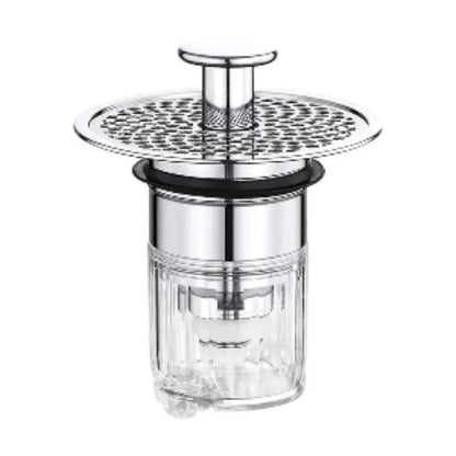 Revolutionary Universal Washbasin Drain Plug with Anti-Clogging Hair Catcher and Odor Control